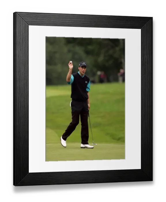 Framed Print : Ross Fisher Birdies The 17th