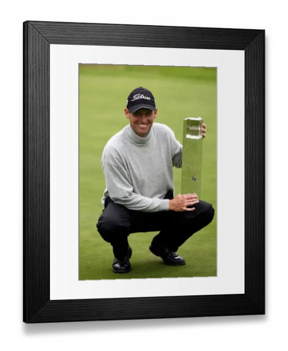 Framed Print : Anders Hansen With Trophy Framed Print : Anders Hansen With Trophy