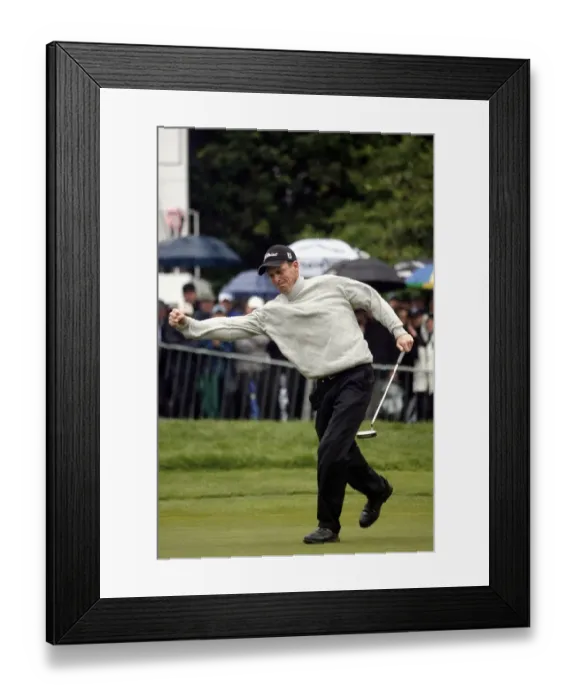 Framed Print : Anders Hansen Sinks Winning Putt Framed Print : Anders Hansen Sinks Winning Putt