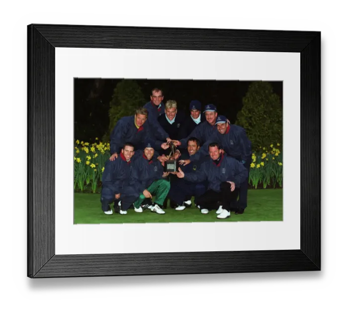Framed Print : European Winning Team Framed Print : European Winning Team