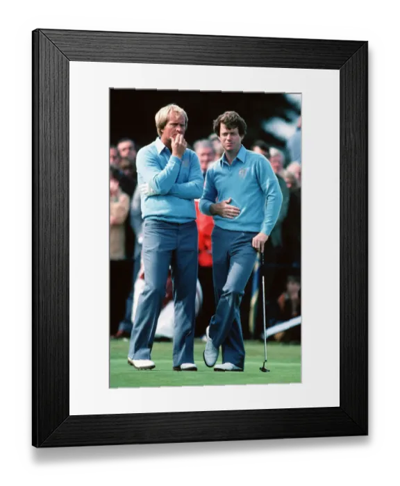 Framed Print : Jack Nicklaus & Tom Watson Framed Print : Jack Nicklaus & Tom Watson