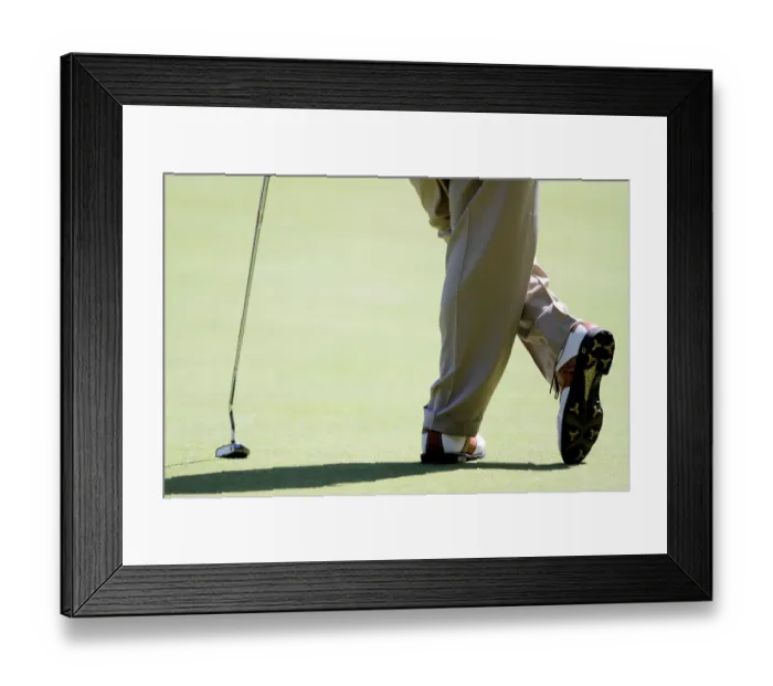 Framed Print : Ernie Els Feet & Putter