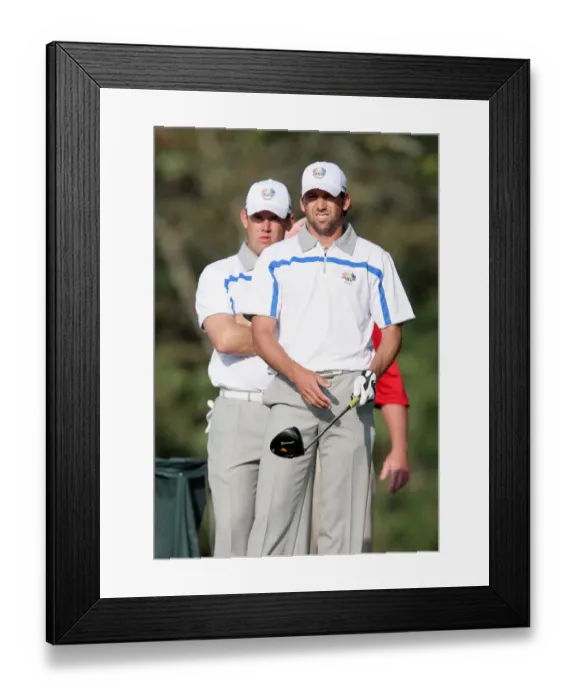 Framed Print : Sergio Garcia & Lee Westwood Framed Print : Sergio Garcia & Lee Westwood