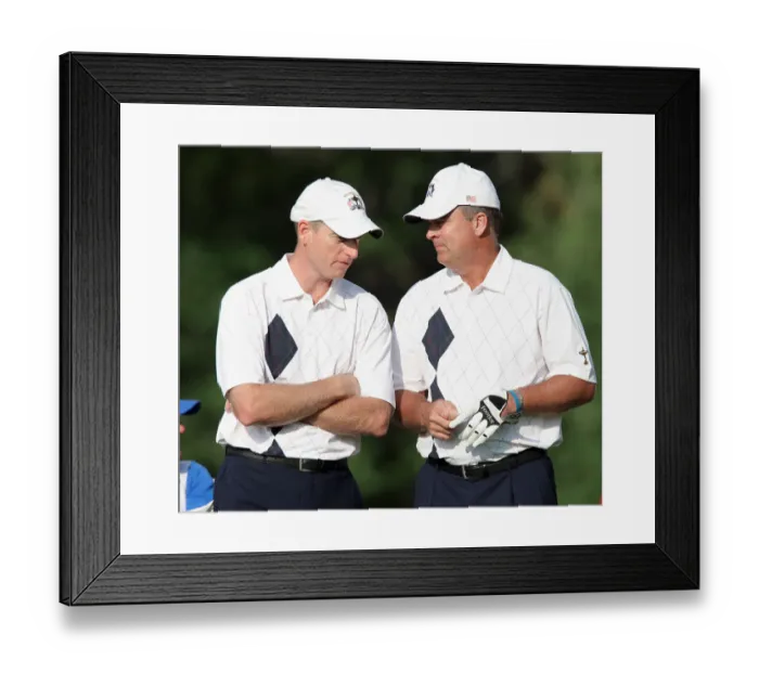 Framed Print : Jim Furyk & Kenny Perry Framed Print : Jim Furyk & Kenny Perry