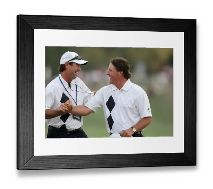 Framed Print : Paul Azinger & Phil Mickelson Framed Print : Paul Azinger & Phil Mickelson