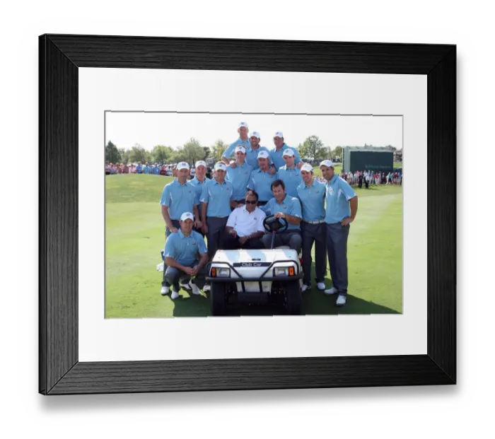 Framed Print : European Team With Mohammad Ali