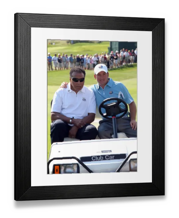 Framed Print : Graeme Mcdowell & Mohammad Ali