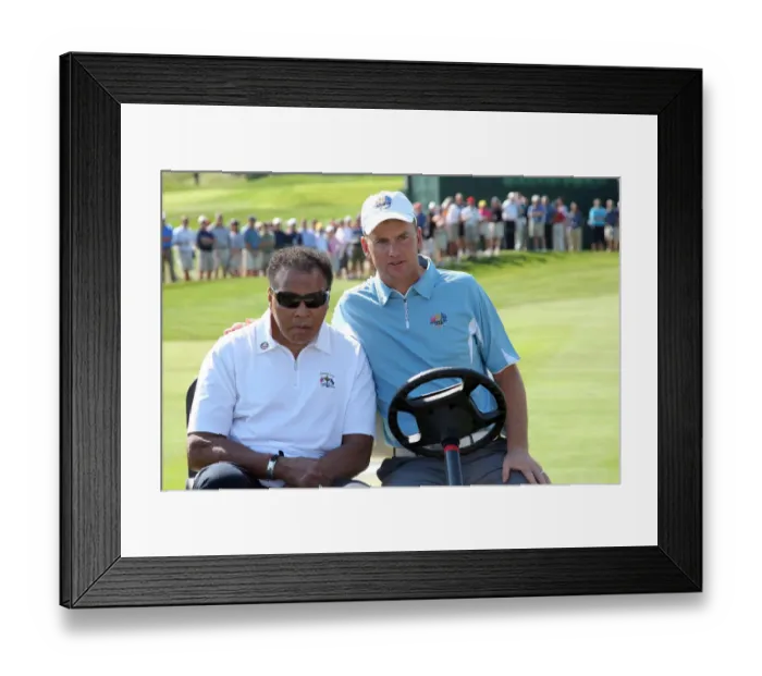 Framed Print : Robert Karlsson & Mohammad Ali Framed Print : Robert Karlsson & Mohammad Ali
