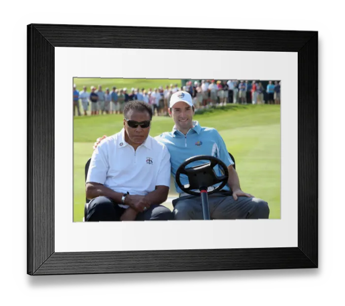 Framed Print : Oliver Wilson & Mohammad Ali Framed Print : Oliver Wilson & Mohammad Ali