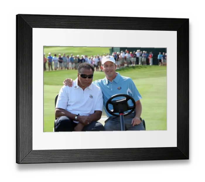 Framed Print : Soren Hansen & Mohammad Ali Framed Print : Soren Hansen & Mohammad Ali
