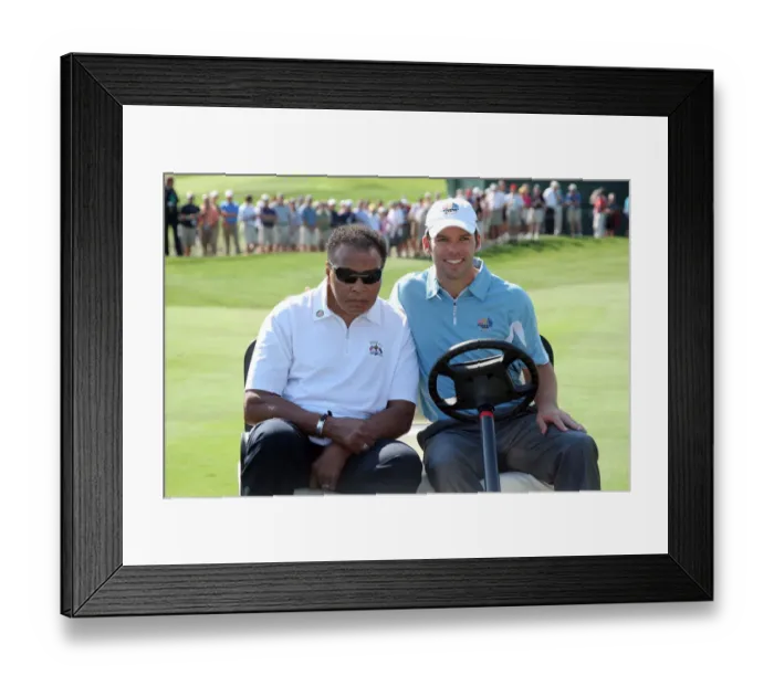 Framed Print : Paul Casey & Mohammad Ali Framed Print : Paul Casey & Mohammad Ali