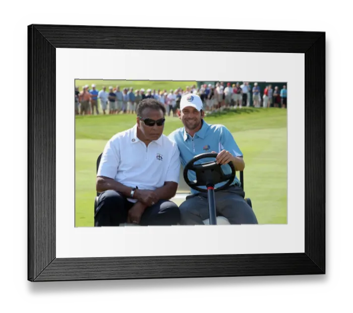 Framed Print : Sergio Garcia & Mohammad Ali Framed Print : Sergio Garcia & Mohammad Ali
