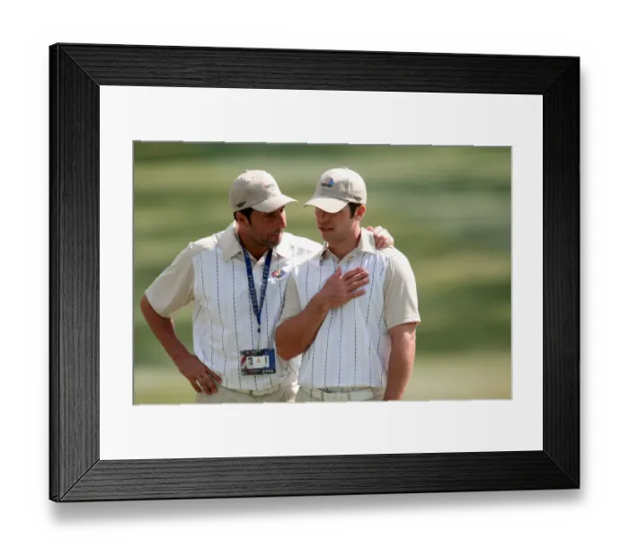 Framed Print : Paul Casey & Jose Maria Olazabal
