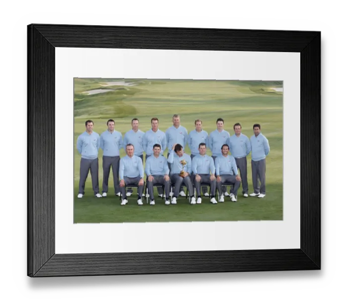Framed Print : Nick Faldo & Europe Framed Print : Nick Faldo & Europe