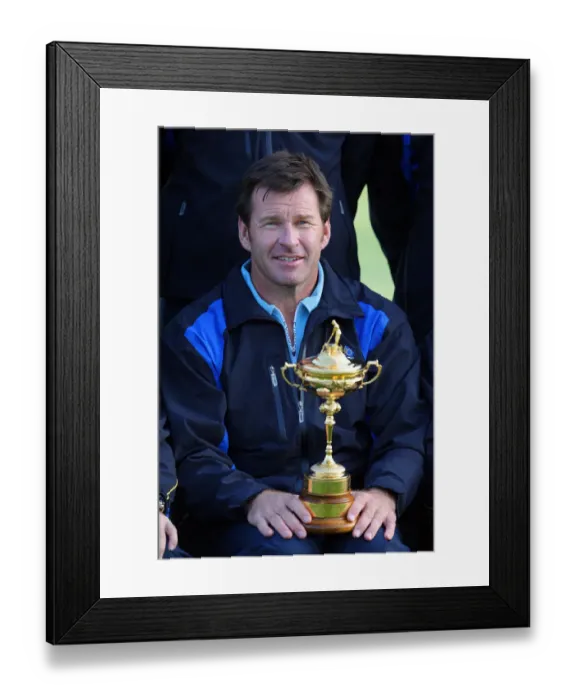 Framed Print : Nick Faldo With The Ryder Cup