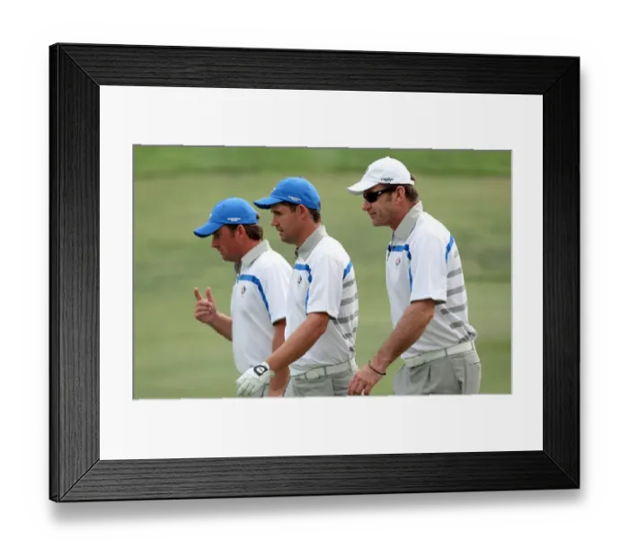 Framed Print : Graeme Mcdowell, Padraig Harrington & Nick Faldo Graeme M Framed Print : Graeme Mcdowell, Padraig Harrington & Nick Faldo Graeme M