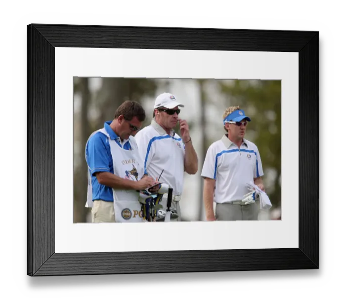 Framed Print : Nick Faldo & Ian Poulter Framed Print : Nick Faldo & Ian Poulter