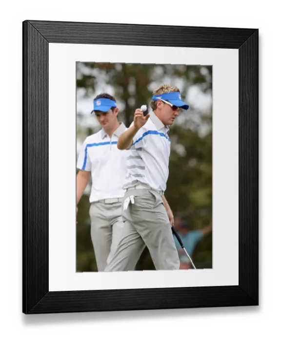 Framed Print : Ian Poulter & Justin Rose Framed Print : Ian Poulter & Justin Rose