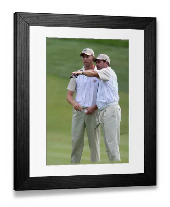 Framed Print : Soren Hansen & Jose Maria Olazabal Framed Print : Soren Hansen & Jose Maria Olazabal