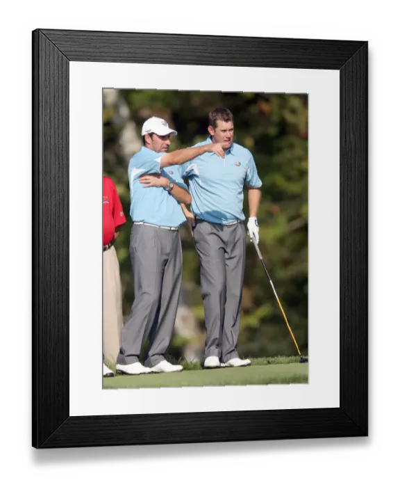 Framed Print : Olazabal & Lee Westwood Framed Print : Olazabal & Lee Westwood