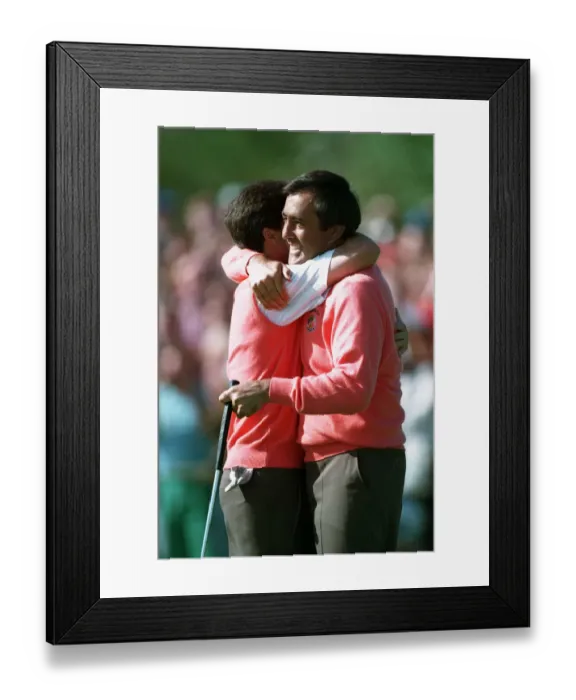 Framed Print : Seve Ballesteros & Olazabal