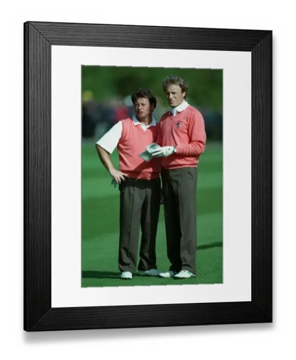 Framed Print : Ian Woosnam & Bernhard Langer Framed Print : Ian Woosnam & Bernhard Langer