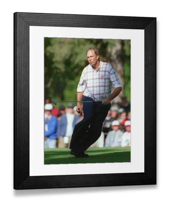Framed Print : Tom Lehman Nearly Makes It Framed Print : Tom Lehman Nearly Makes It