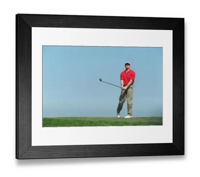 Framed Print : Golfer Golfing General Veiws, 09 April 1997 Date: 09 April 1997 Framed Print : Golfer Golfing General Veiws, 09 April 1997 Date: 09 April 1997