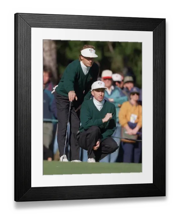 Framed Print : Bernhard Langer & Gilford Framed Print : Bernhard Langer & Gilford