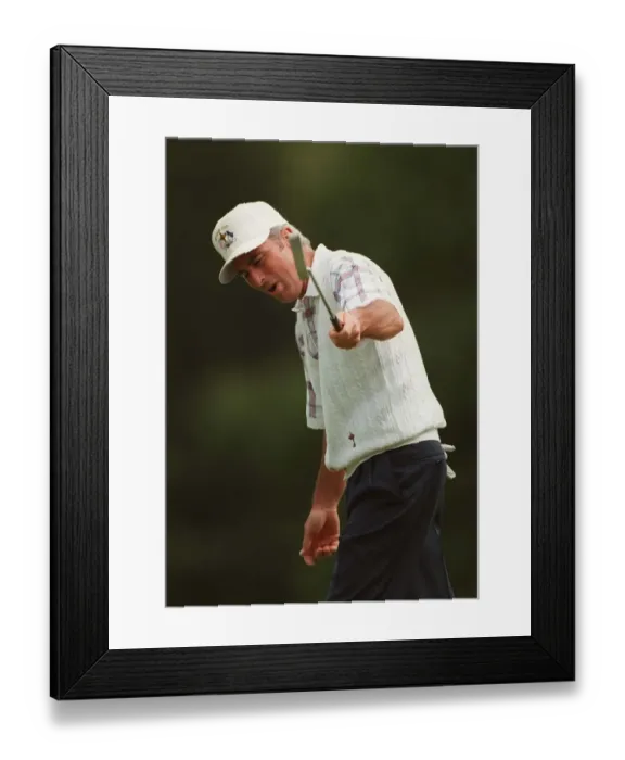 Framed Print : Curtis Strange Misses Putt Framed Print : Curtis Strange Misses Putt