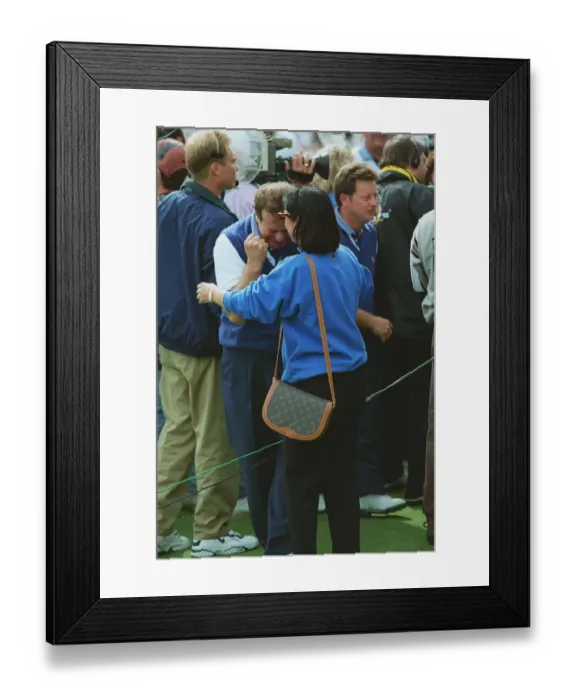 Framed Print : Rocca & Wife Celebrate Winning Framed Print : Rocca & Wife Celebrate Winning