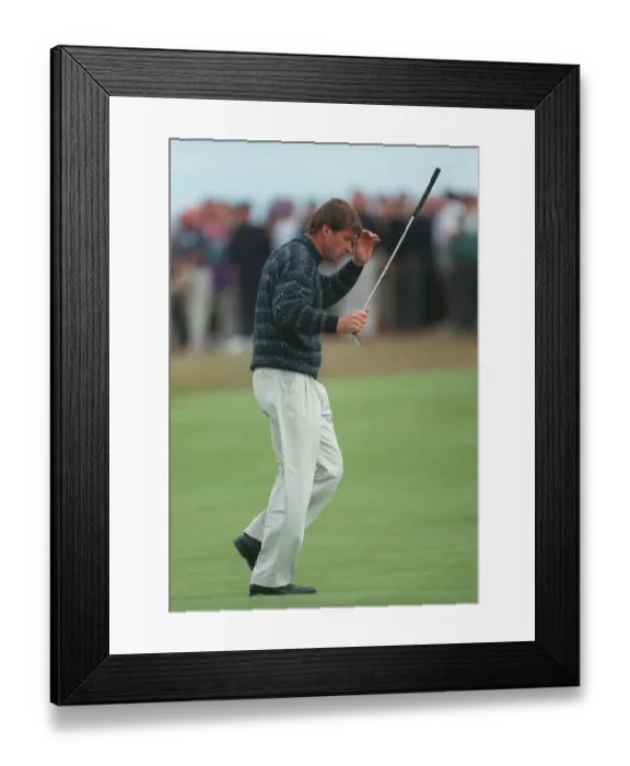 Framed Print : Nick Faldo Jokes With