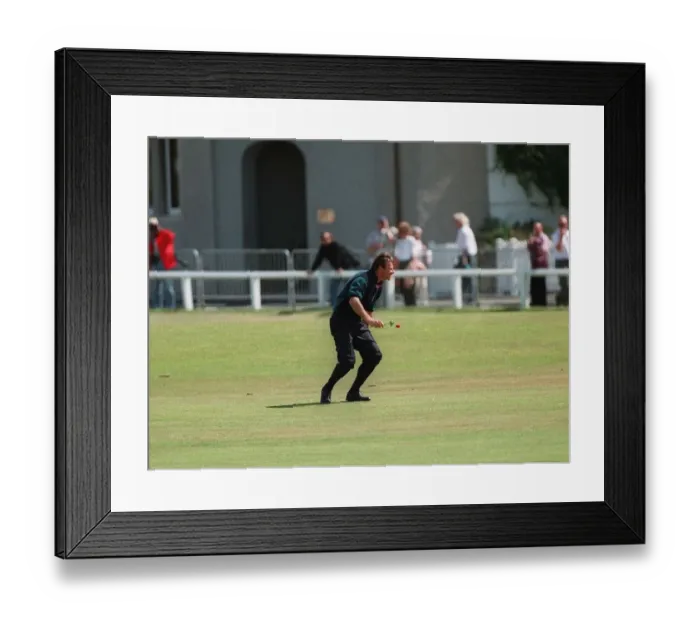 Framed Print : Nick Faldo Receives A Rose Framed Print : Nick Faldo Receives A Rose