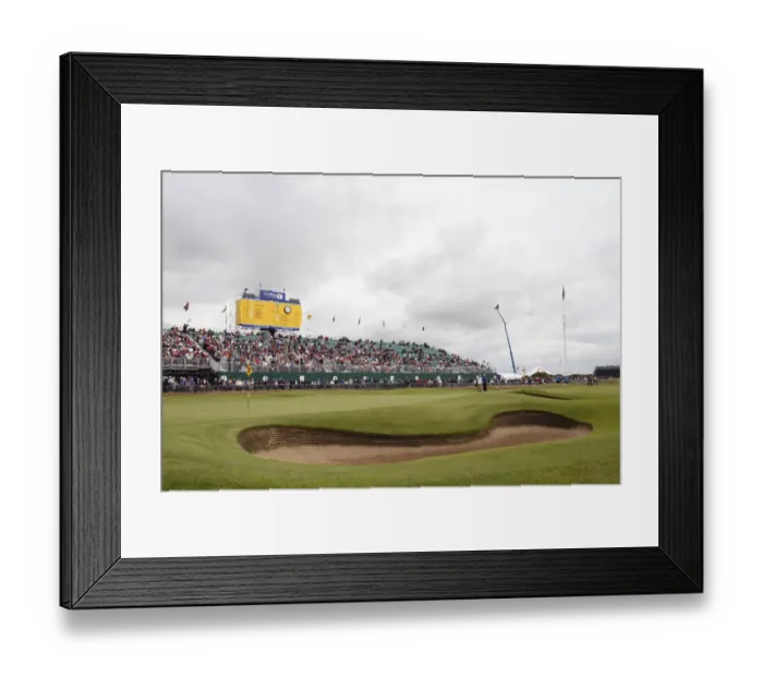 Framed Print : Greenside Bunker On The 18th Framed Print : Greenside Bunker On The 18th