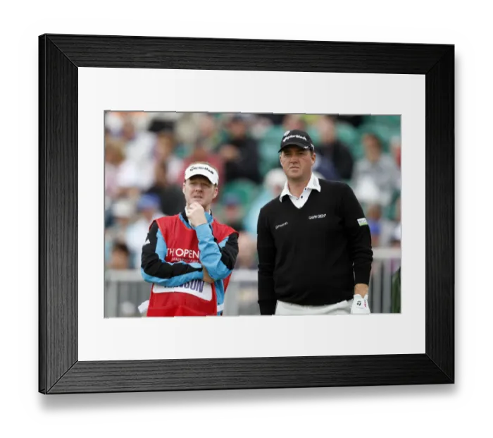 Framed Print : Peter Hanson & Caddy Framed Print : Peter Hanson & Caddy
