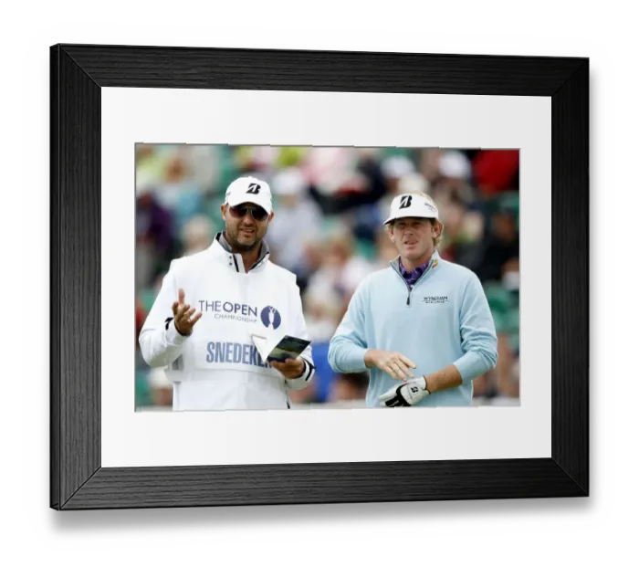 Framed Print : Brandt Snedeker & Caddy Framed Print : Brandt Snedeker & Caddy