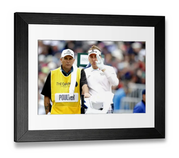 Framed Print : Ian Poulter & Caddy Framed Print : Ian Poulter & Caddy