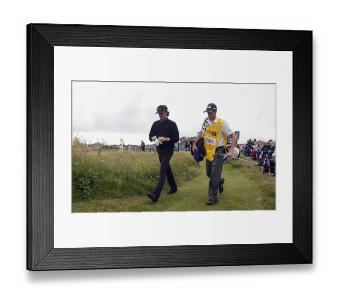 Framed Print : Bubba Watson & Caddy Framed Print : Bubba Watson & Caddy