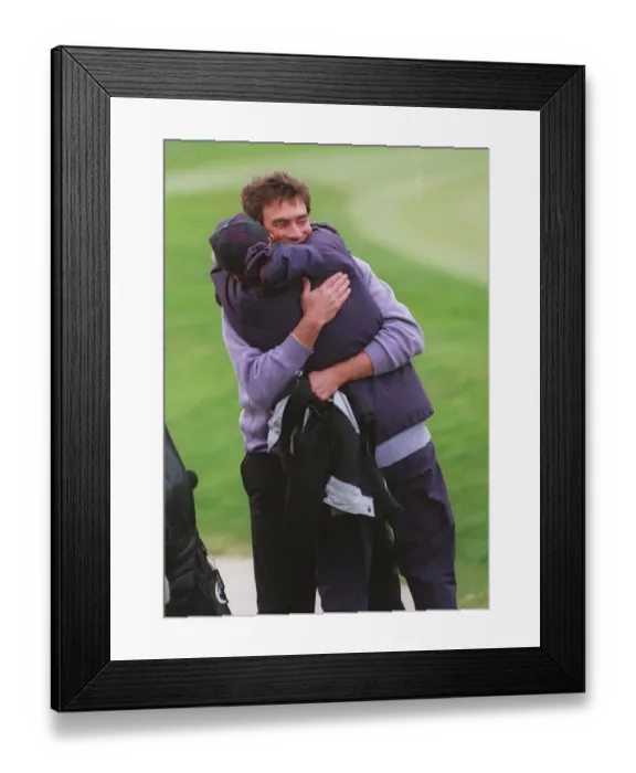 Framed Print : Stephen Ames Celebrates After Framed Print : Stephen Ames Celebrates After