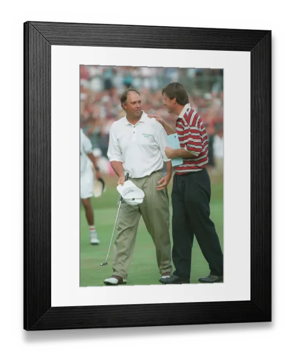 Framed Print : Tom Lehman & Nick Faldo Framed Print : Tom Lehman & Nick Faldo