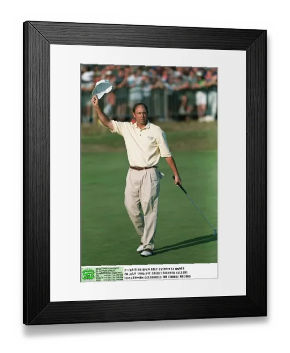 Framed Print : Lehman Shoots Course Record