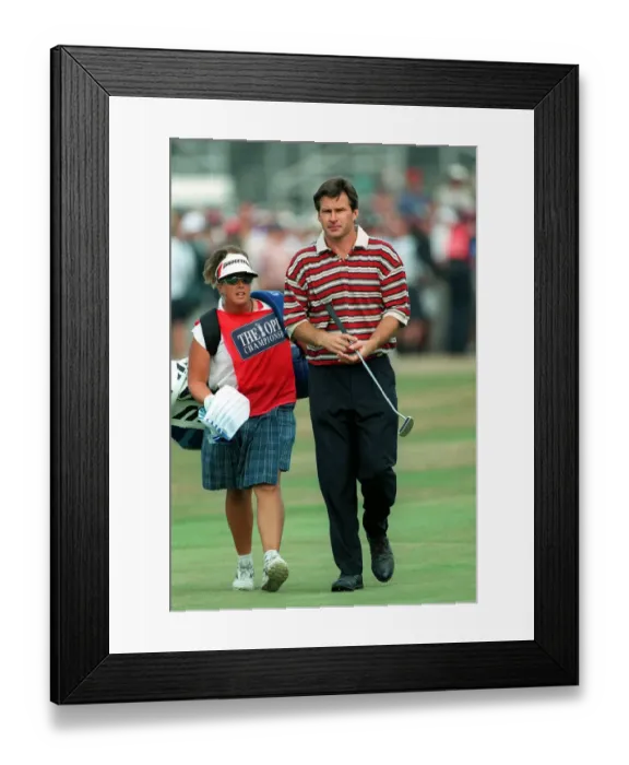 Framed Print : Nick Faldo On 18th After A Framed Print : Nick Faldo On 18th After A