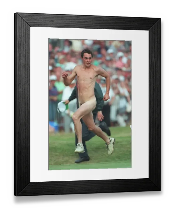 Framed Print : Steaker Chased By Officials