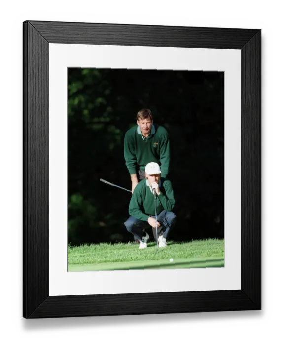 Framed Print : Nick Faldo & Bernhard Langer Framed Print : Nick Faldo & Bernhard Langer