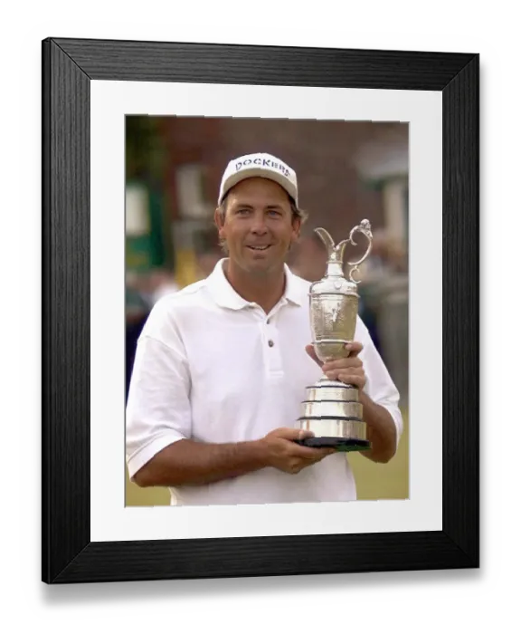 Framed Print : Tom Lehman & Trophy