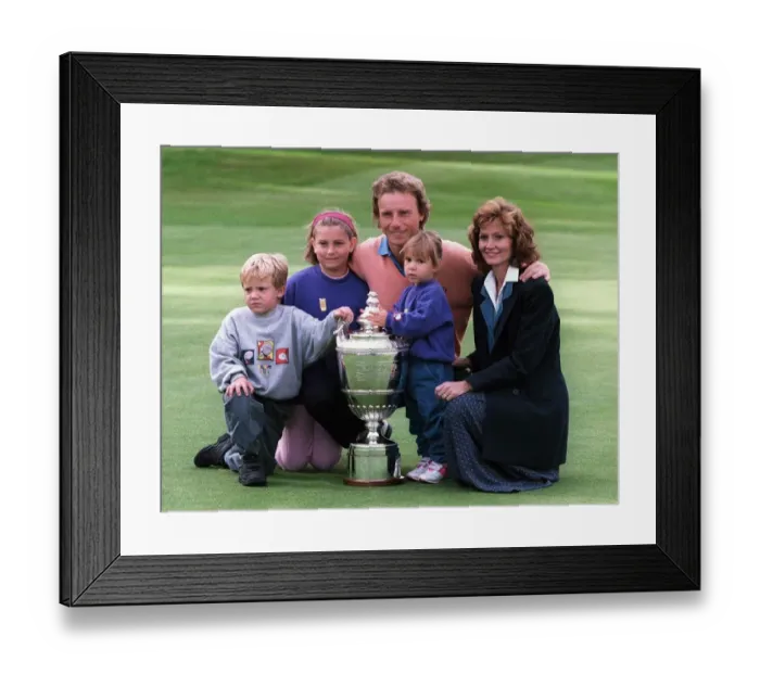 Framed Print : Bernhard Langer, Wife & Kids Framed Print : Bernhard Langer, Wife & Kids