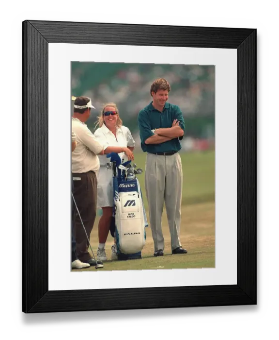 Framed Print : Nick Faldo & Caddy Fanny Framed Print : Nick Faldo & Caddy Fanny