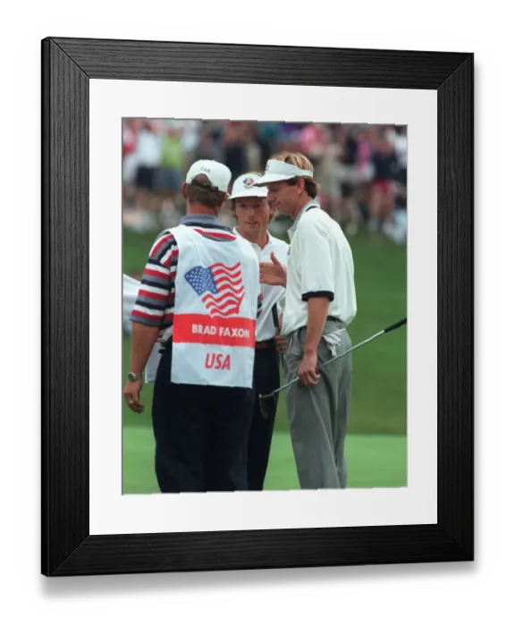 Framed Print : Bernhard Langer & Brad Faxon Framed Print : Bernhard Langer & Brad Faxon