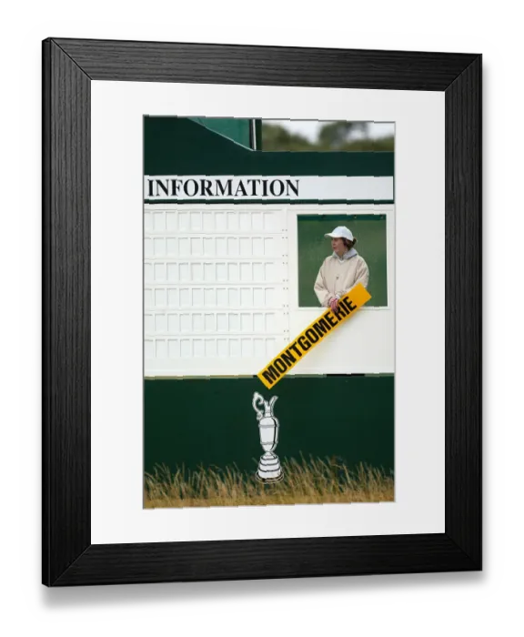 Framed Print : Scorer Removes Montgomerie Framed Print : Scorer Removes Montgomerie