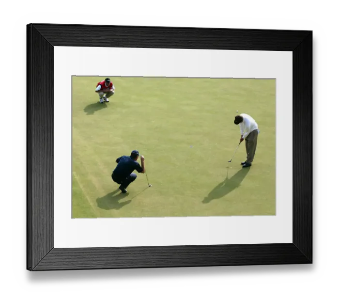 Framed Print : Golfers On 13th Green Framed Print : Golfers On 13th Green